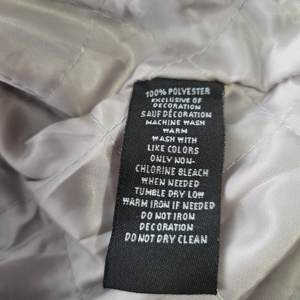 Roku Studio 'Ice Scream' Gray Satin Bomber Jacket Sz 3XL / 2XL, Runs Small - Picture 9 of 9